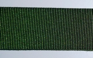 Ribsband/Gross Grain 25mm x 0.5mm, Olijfgroen, 20 m